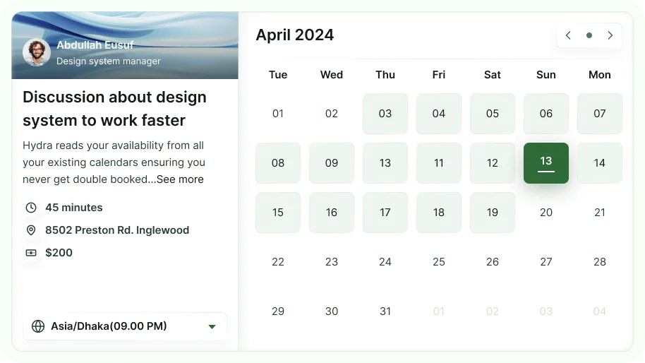 Time Slot Booking on Website