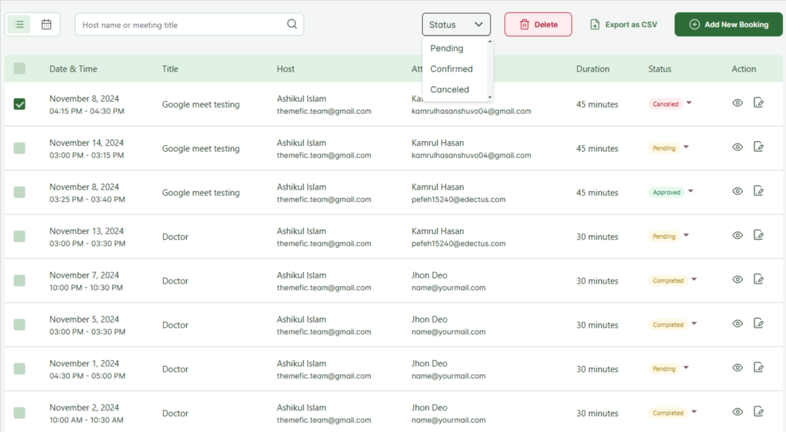 book a timeslot in WordPress